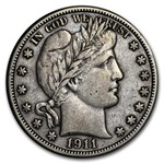 1911 Barber Half Dollar XF