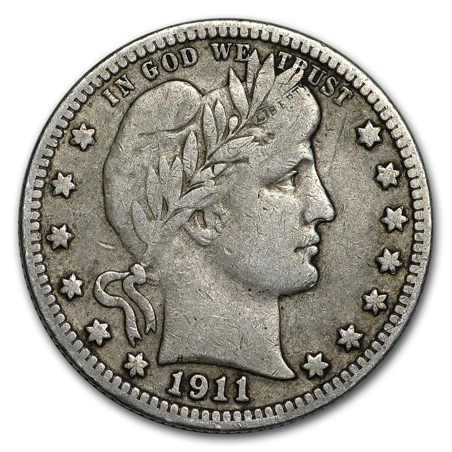 1911 Barber Quarter Fine