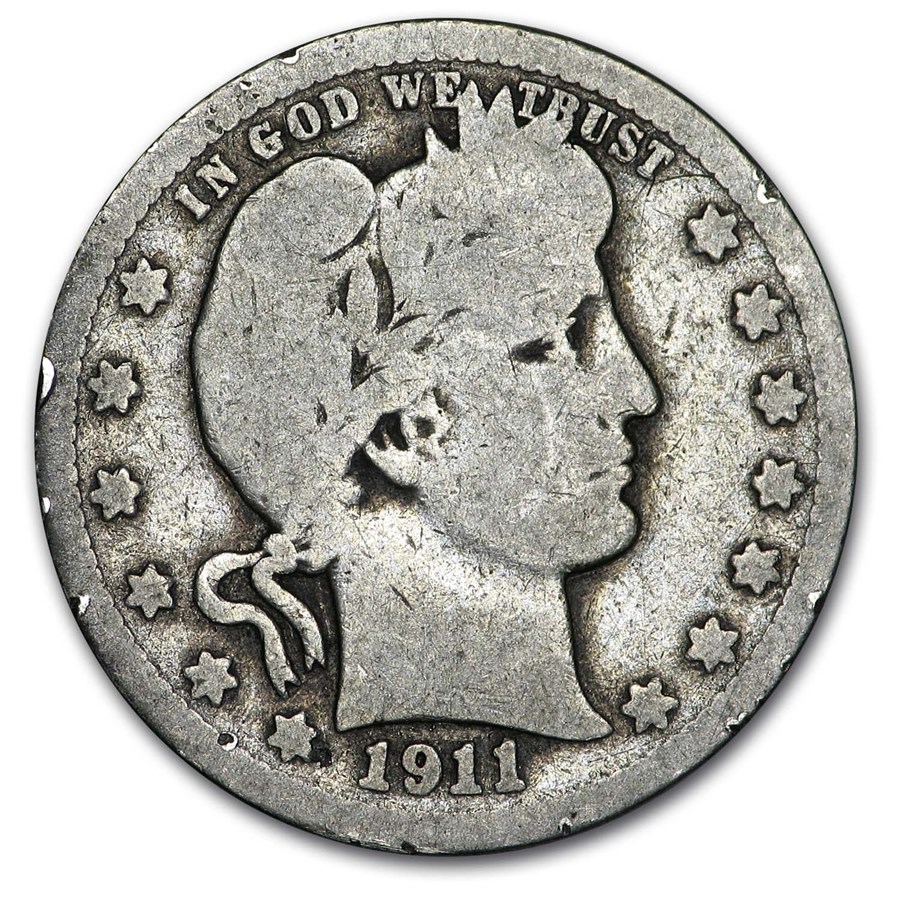 1911 Barber Quarter Good/VG