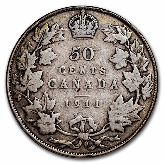 Buy 1911 Canada Silver 50 Cents George V VG | APMEX