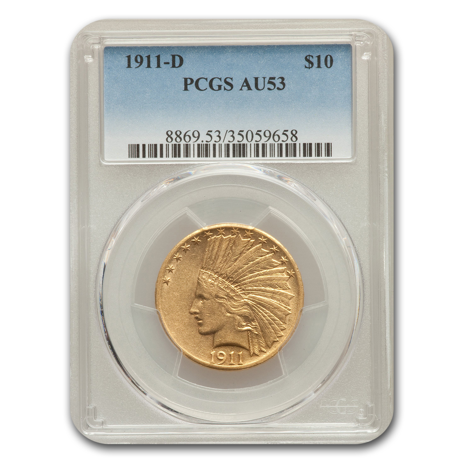 Buy 1911-D $10 Indian Gold Eagle AU-53 PCGS | APMEX