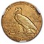 1911-D $2.50 Indian Gold Quarter Eagle AU-58 NGC (Strong D)