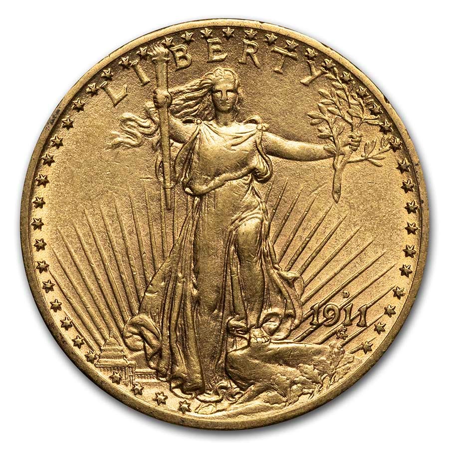 Buy 1911-D $20 St Gaudens Gold Double Eagle XF | APMEX