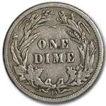 1911-D Barber Dime VF