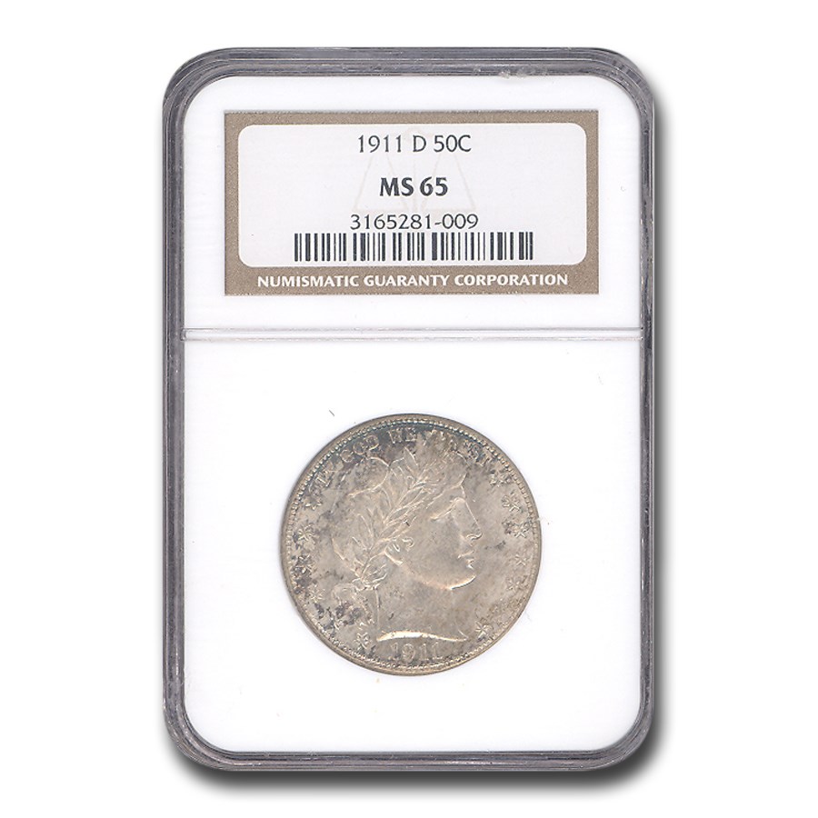 Buy 1911-D Barber Half Dollar MS-65 NGC | APMEX