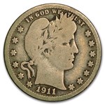 1911-D Barber Quarter Good