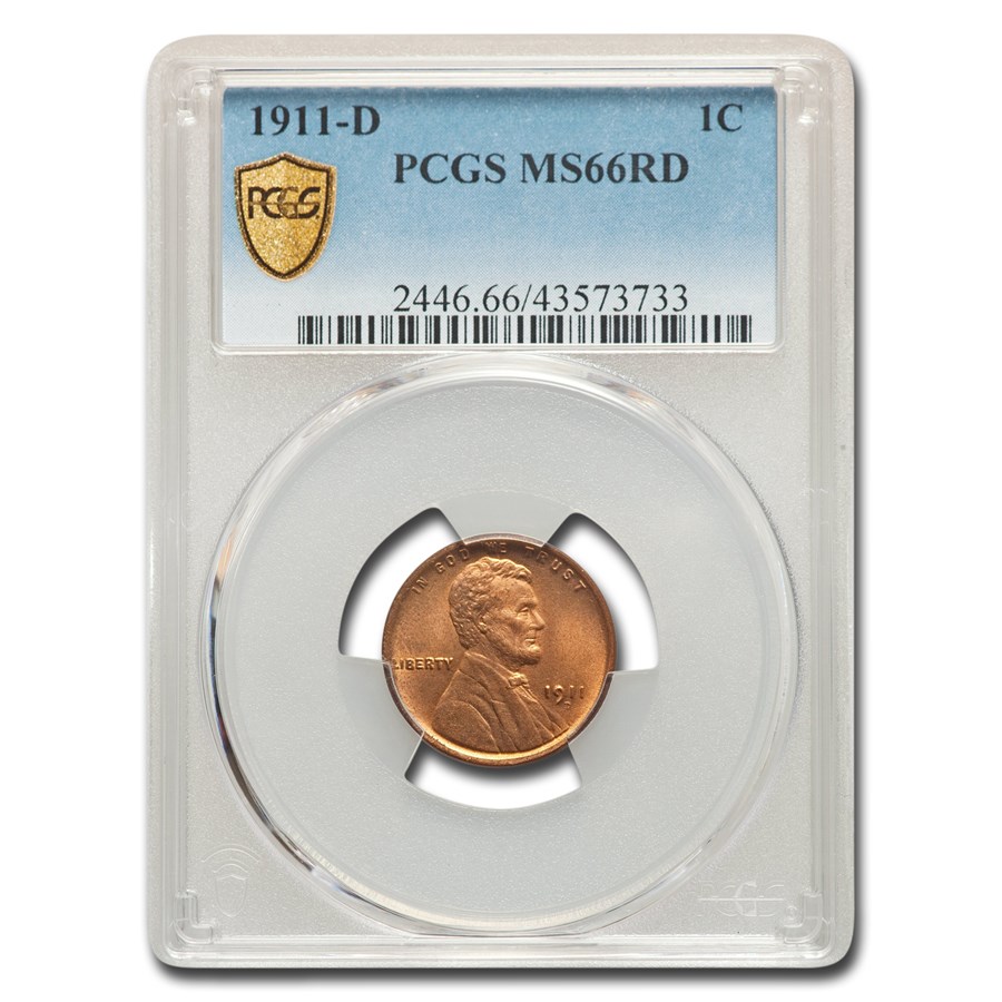 Buy 1911-D Lincoln Cent MS-66 PCGS (Red) | APMEX