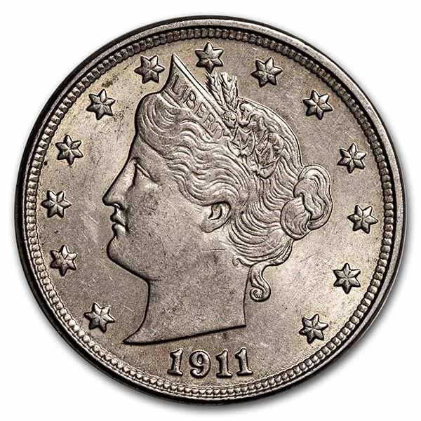 Buy 1911 Liberty Head V Nickel BU | APMEX