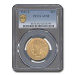 1911-S $10 Indian Gold Eagle AU-58 PCGS