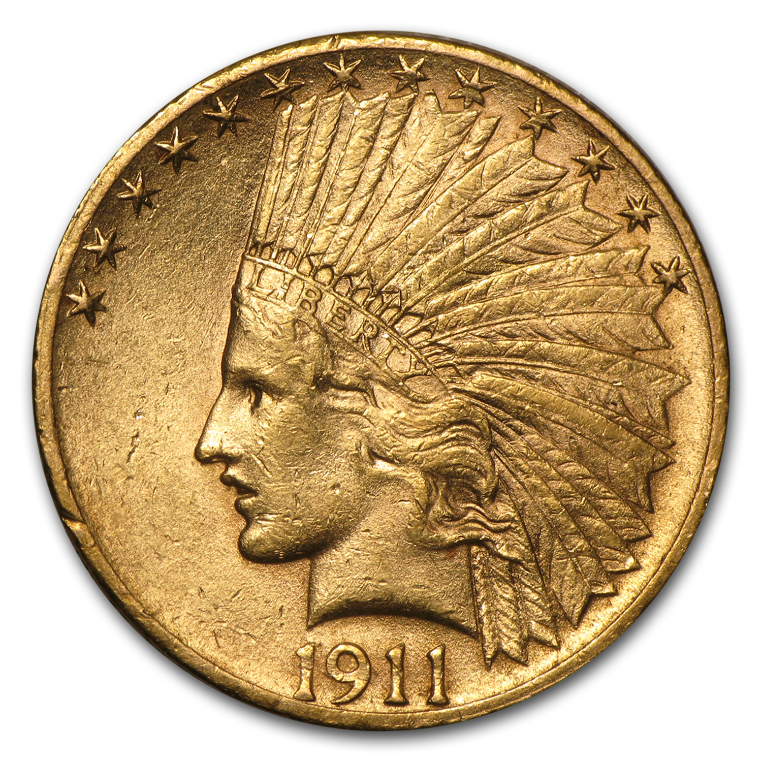 Buy 1911-S $10 Indian Gold Eagle AU | APMEX