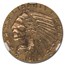 1911-S $5 Indian Gold Half Eagle AU-53 NGC (Weak S)