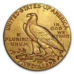 1911-S $5 Indian Gold Half Eagle AU