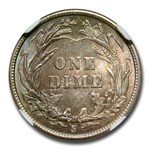 1911-S Barber Dime MS-66 NGC