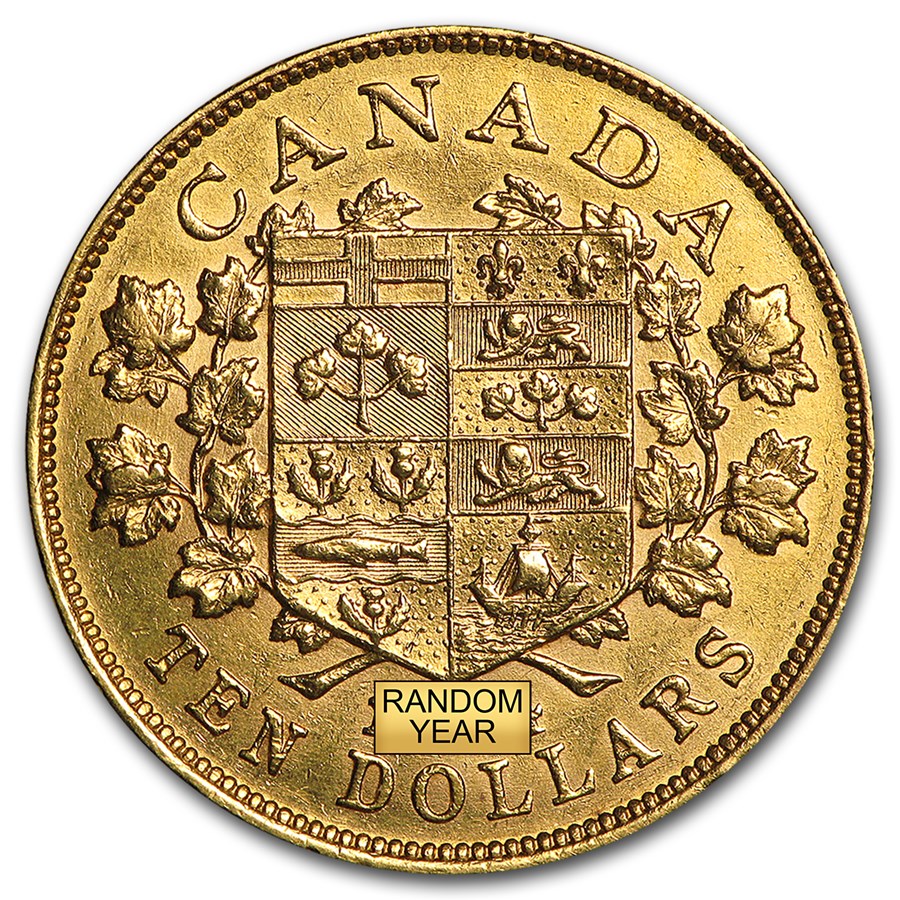 1912-1914 Canada Gold $10 Avg Circ