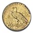 1912 $2.50 Indian Gold Quarter Eagle AU-55 PCGS