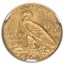 1912 $2.50 Indian Gold Quarter Eagle MS-64 NGC