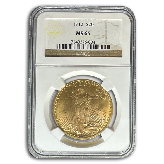 Buy 1912 $20 Saint-Gaudens Gold Double Eagle MS-65 NGC | APMEX