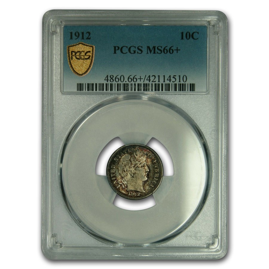 Buy 1912 Barber Dime MS-66+ PCGS | APMEX