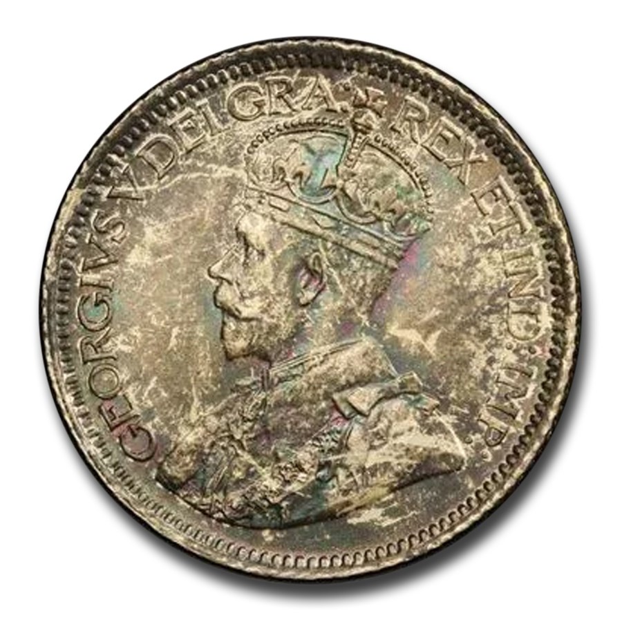 1912 Canada Silver 10 Cents George V MS-64 PCGS