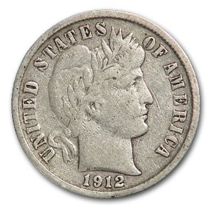 1912-D Barber Dime Fine