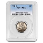 1912-D Liberty Head V Nickel MS-65 PCGS