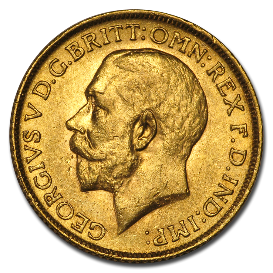 Buy 1912 Great Britain Gold Sovereign George V BU Coin Online | The ...