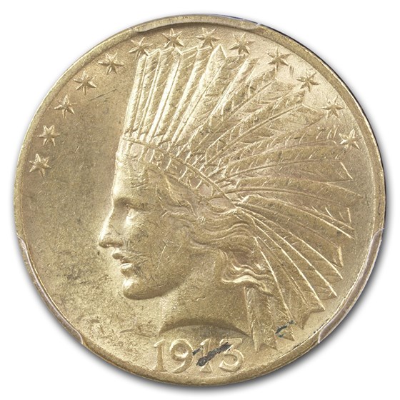 Buy 1913 $10 Indian Gold Eagle AU-58 PCGS | APMEX