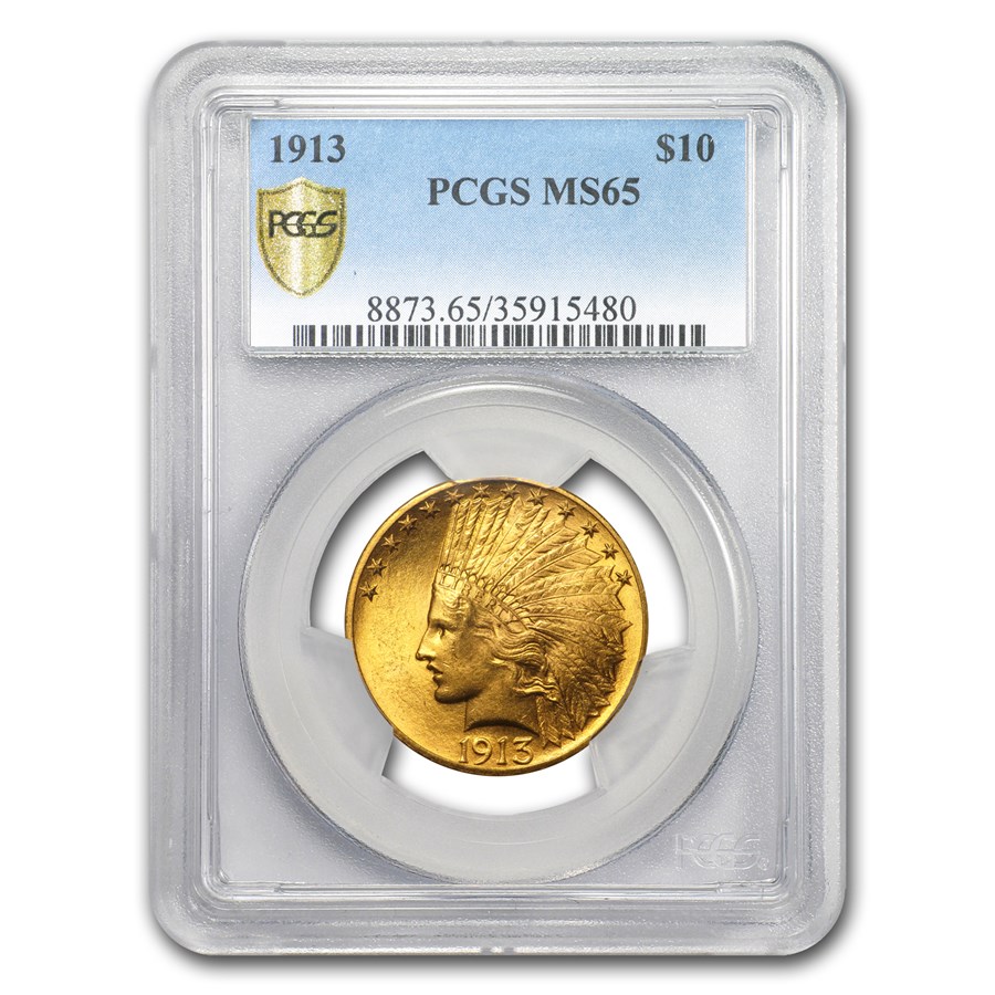 1913 $10 Indian Gold Eagle MS-65 PCGS