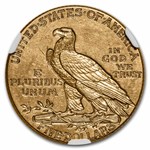 1913 $5 Indian Gold Half Eagle AU-58 NGC