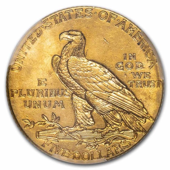 Buy 1913 $5 Indian Gold Half Eagle MS-62 PCGS | APMEX