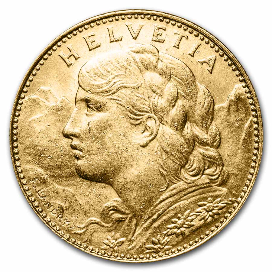 Buy 1913-B Switzerland Gold 10 Francs BU | APMEX