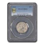 1913 Barber Quarter MS-64 PCGS