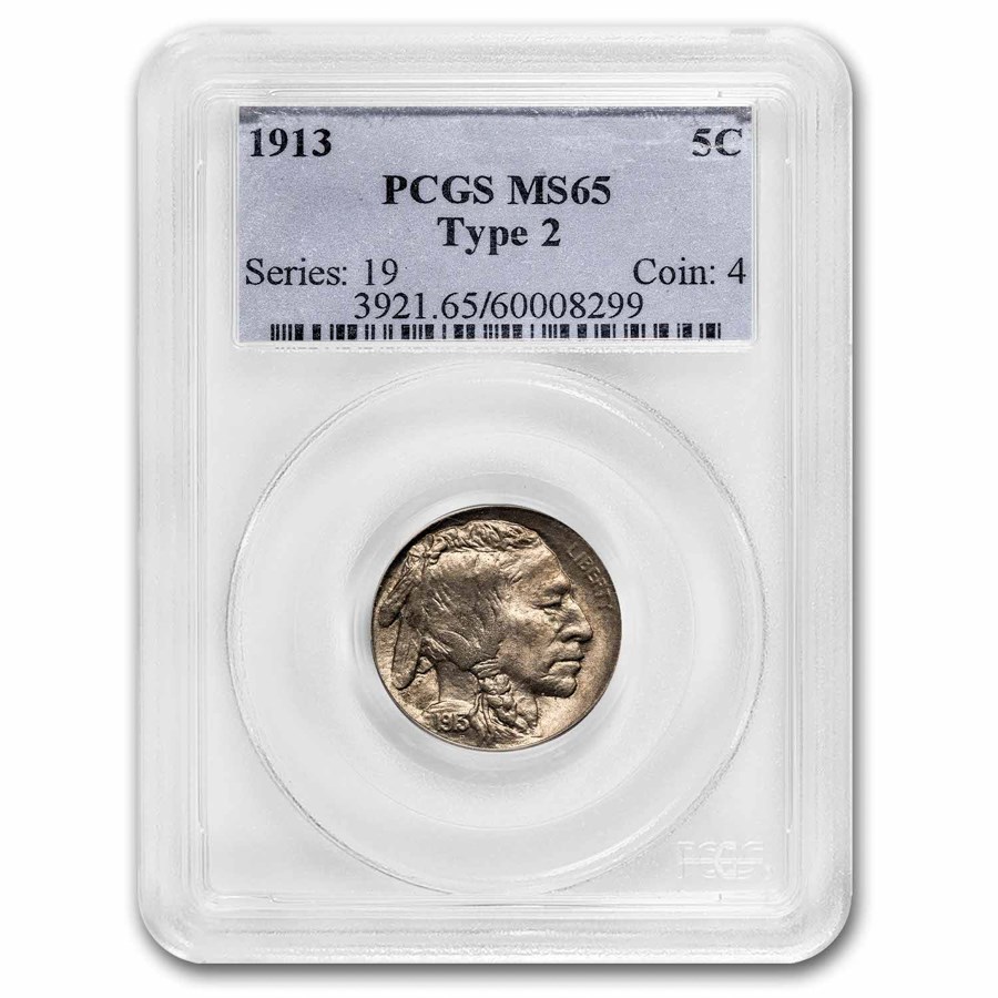 1913 Buffalo Nickel Type-II MS-65 PCGS