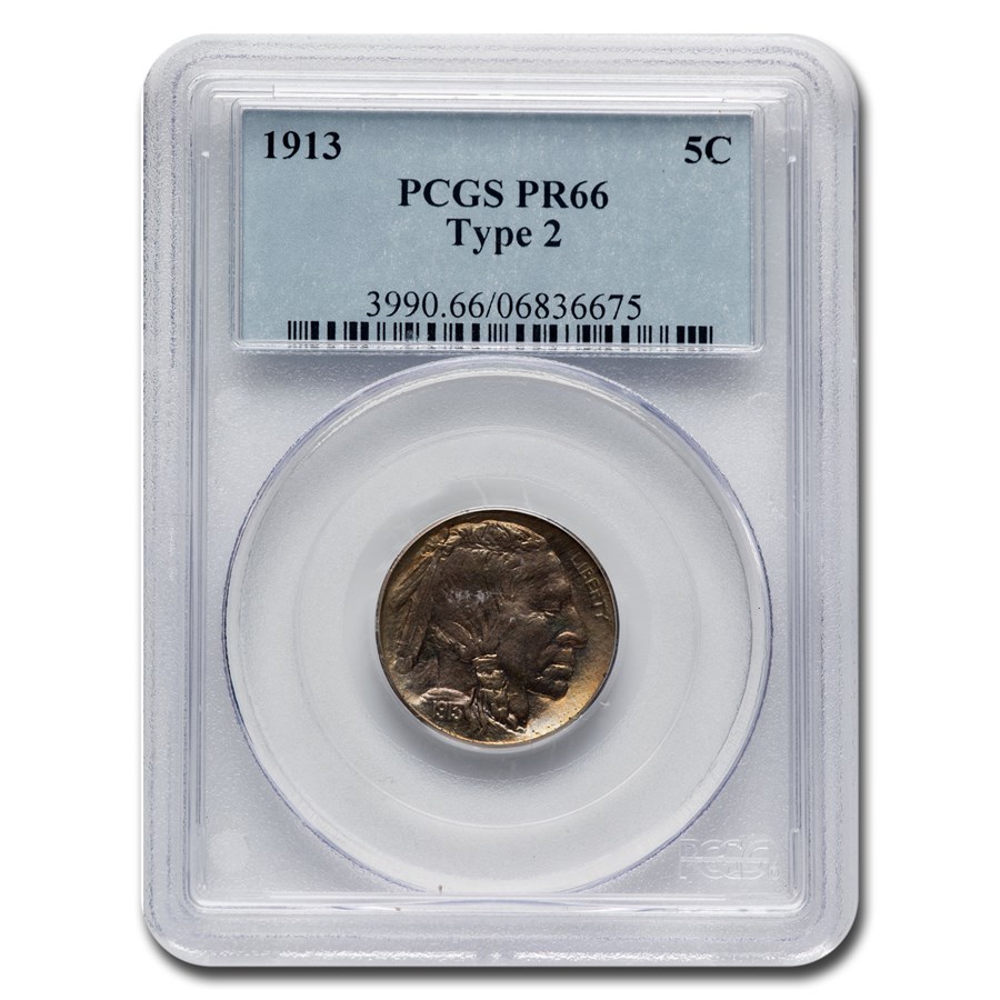 1913 Buffalo Nickel Type-II PR-66 PCGS