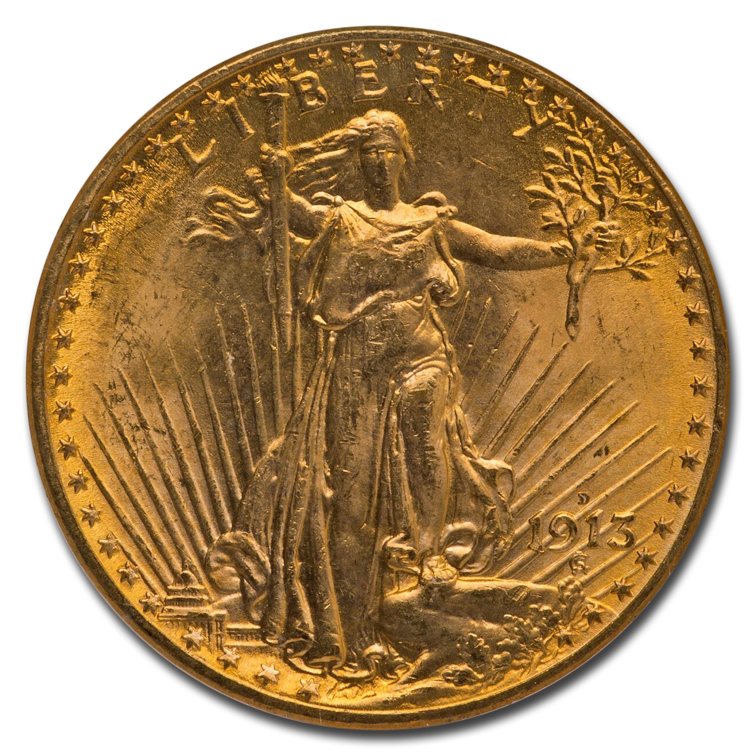 アンティークコイン 金貨 1911-S $20 Saint-Gaudens Gold Double Eagle