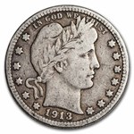 1913-D Barber Quarter Fine