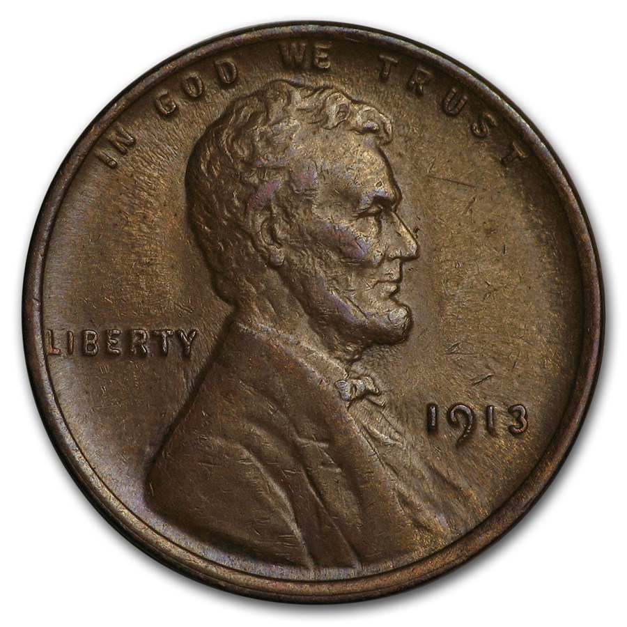 1913 Lincoln Cent AU