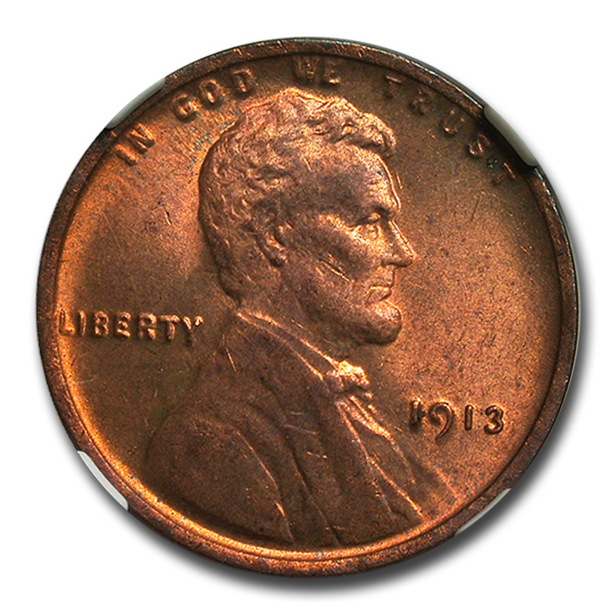 Buy 1913 Lincoln Cent MS-64 NGC (Red/Brown) | APMEX