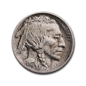 1913 Type-II Buffalo Nickel AU