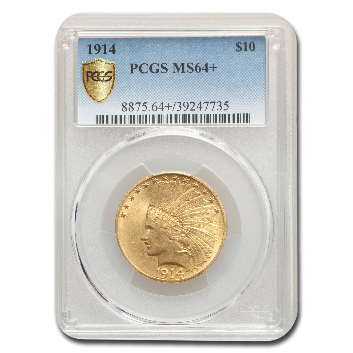 Buy 1914 $10 Indian Gold Eagle MS-64+ PCGS | APMEX