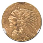 1914 $2.50 Indian Gold Quarter Eagle MS-64 NGC