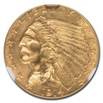 1914 $2.50 Indian Gold Quarter Eagle MS-65 NGC