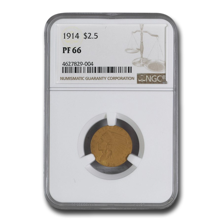 1914 $2.50 Indian Quarter Eagle PF-66 NGC