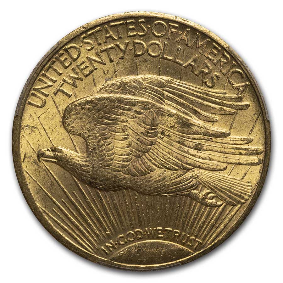 アンティークコイン 金貨 1924-D $20 Saint-Gaudens Gold Double Eagle