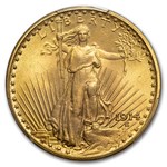 1914 $20 St Gaudens Gold Double Eagle MS-65 PCGS