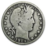 1914 Barber Half Dollar VG