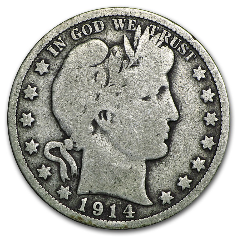 1914 Barber Half Dollar VG