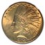 1914-D $10 Indian Gold Eagle MS-62 NGC