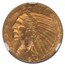 1914-D $5 Indian Gold Half Eagle MS-64 NGC