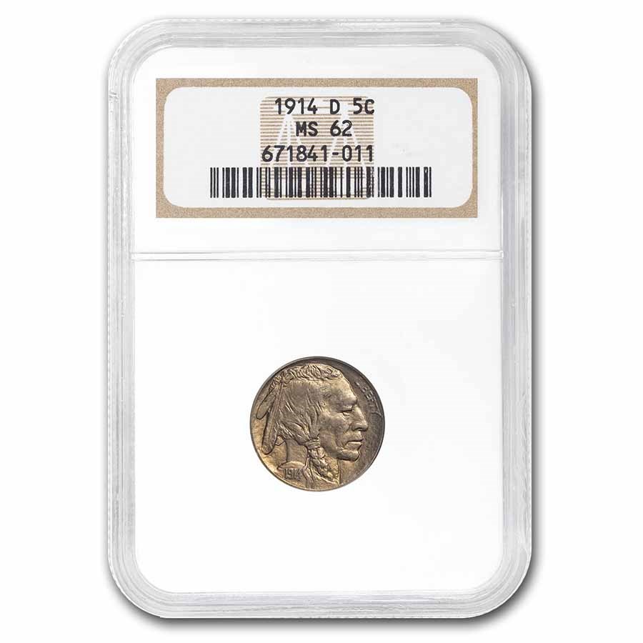 1914-D Buffalo Nickel MS-62 NGC